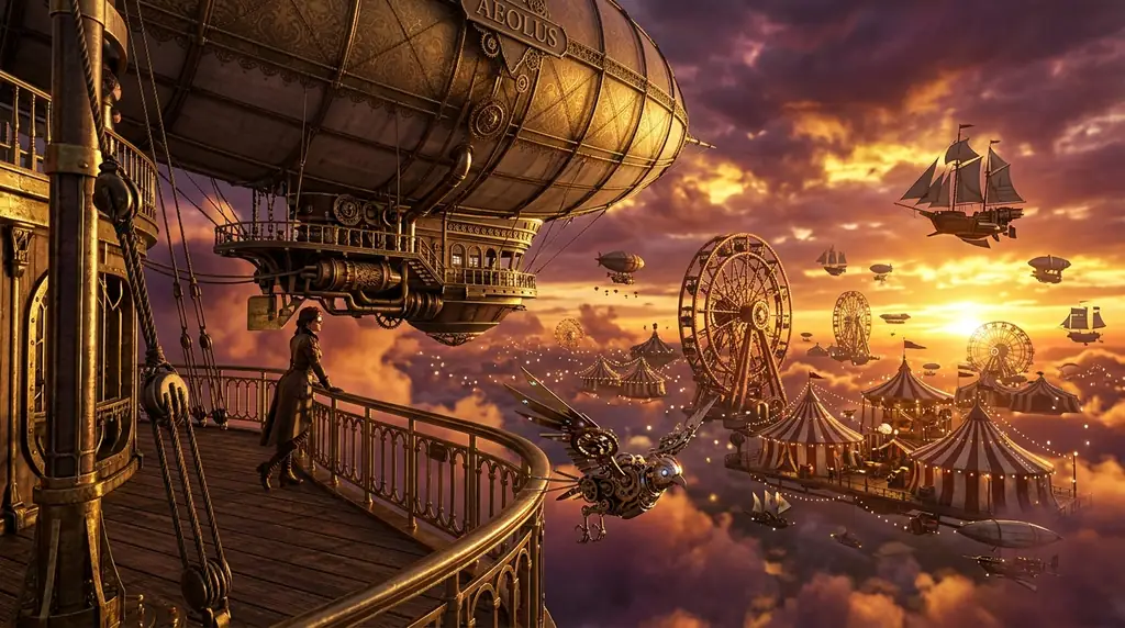 Steampunk cirkusz a felhők felett
